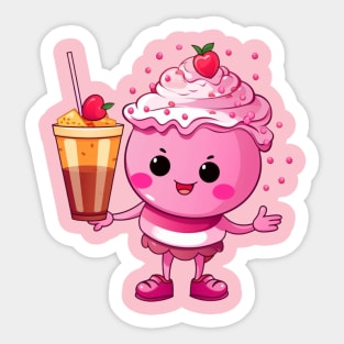 kawaii Ice cream  T-Shirt cute Candy food gilrl funny Sticker